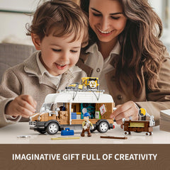 FUNWHOLE Carpentry Van doors open for interactive display and access