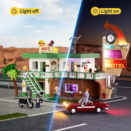 FUNWHOLE Chevrolet convertible with lit headlights adds dynamic realism