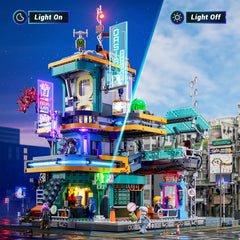 FUNWHOLE Cyberpunk Mansion detachable floors for easy setup and maintenance.
