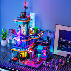 FUNWHOLE Cyberpunk Mansion single power system supports parallel city blocks.
