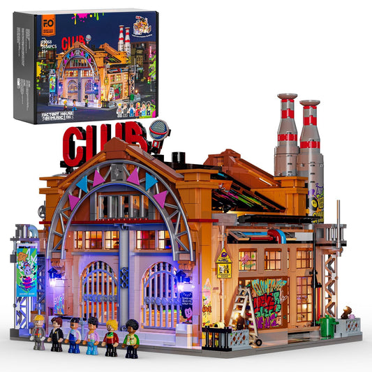 FUNWHOLE Factory House of Music bricks showcase a bold, modular city vibe for storytelling.