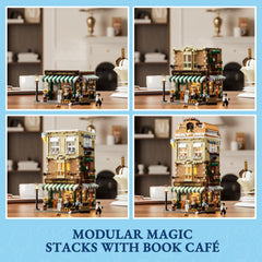 FUNWHOLE Gelato Store baseplate 32x26 connects with other modular sets for expanded scenes