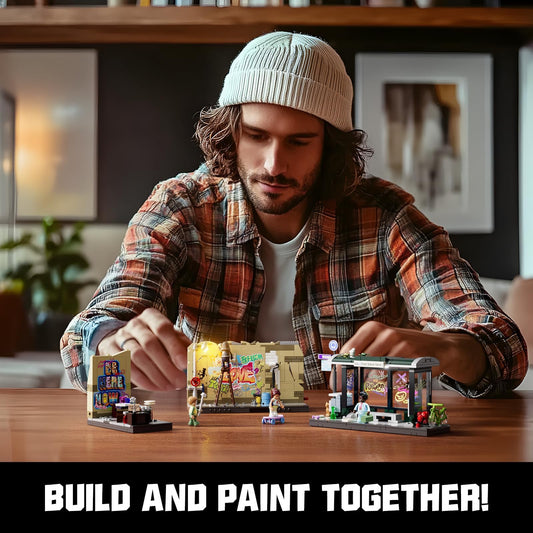 FUNWHOLE Graffiti Bus Stop flea-market module broadens display options for collectors