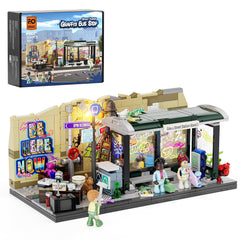FUNWHOLE Graffiti Bus Stop lighting top adds dramatic illumination for display