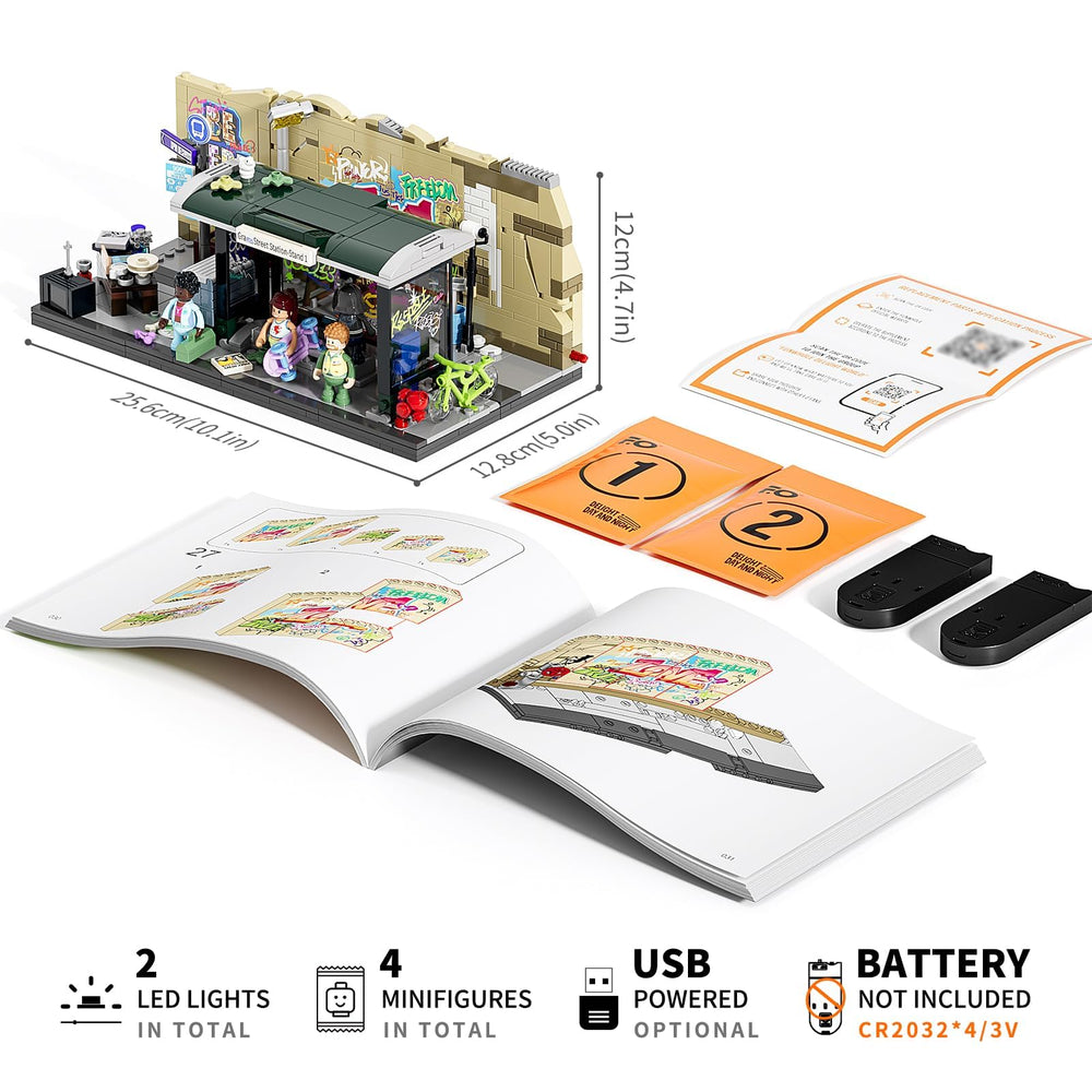 FUNWHOLE Graffiti Bus Stop modular design supports extended urban setups