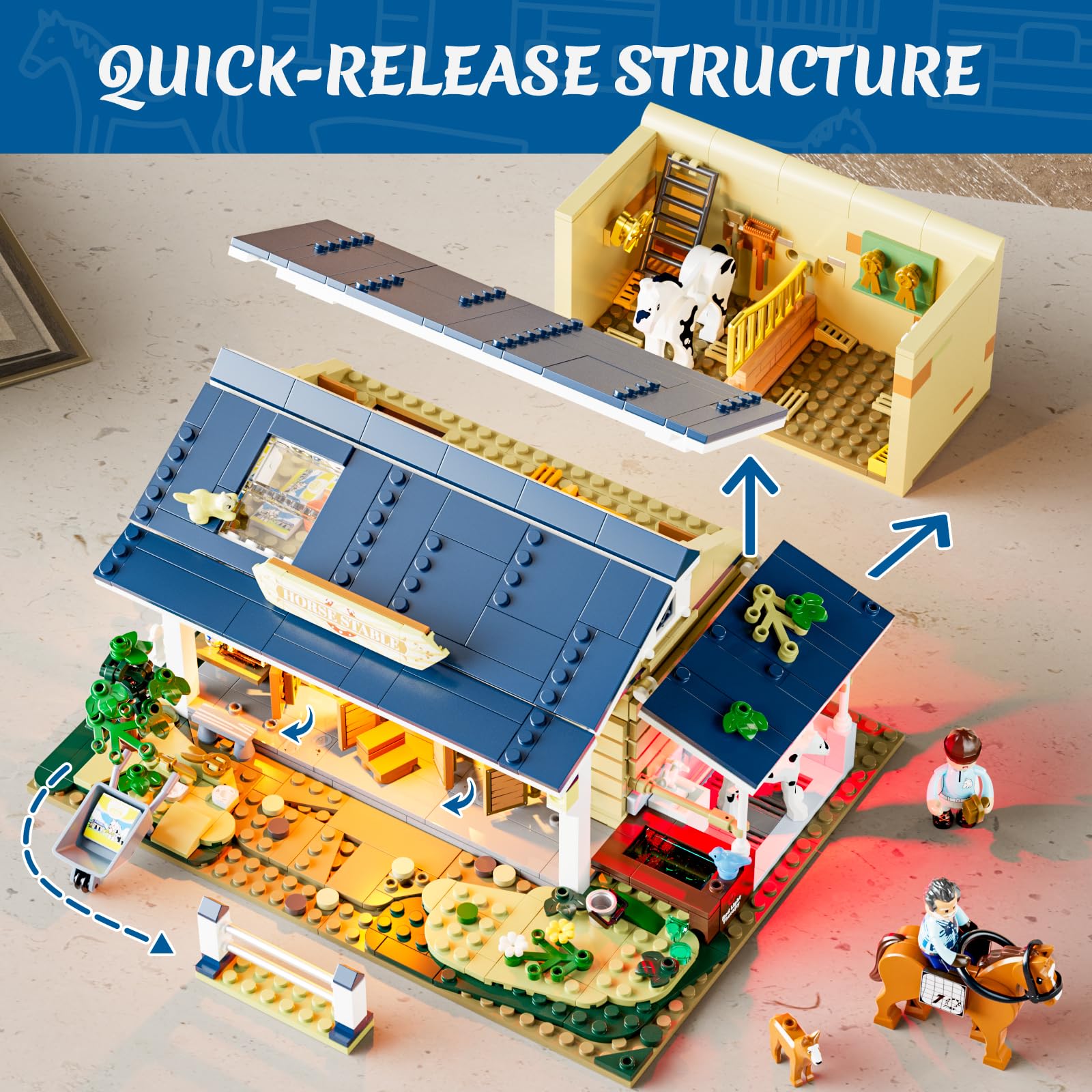 FunWhole half-roof detach feature for easy entry and setup