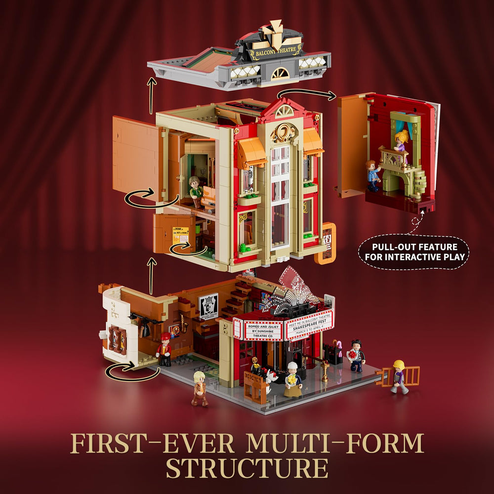 FunWHOLE panoramic open structure showing pull-out stage and accessible levels.
