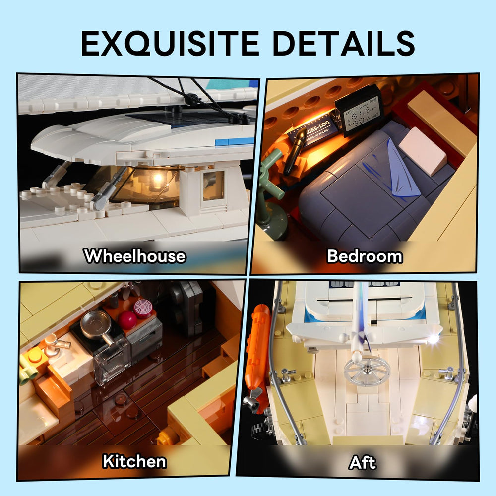 FUNWHOLE La Brisa removable decks allow easy interior viewing and interactive setup.
