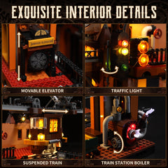 FUNWHOLE Suspended Train Detail adds dynamic movement to your diorama.