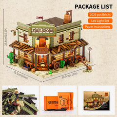 FUNWHOLE Western-Saloon Lighting trio of minifigures inspires creative play.