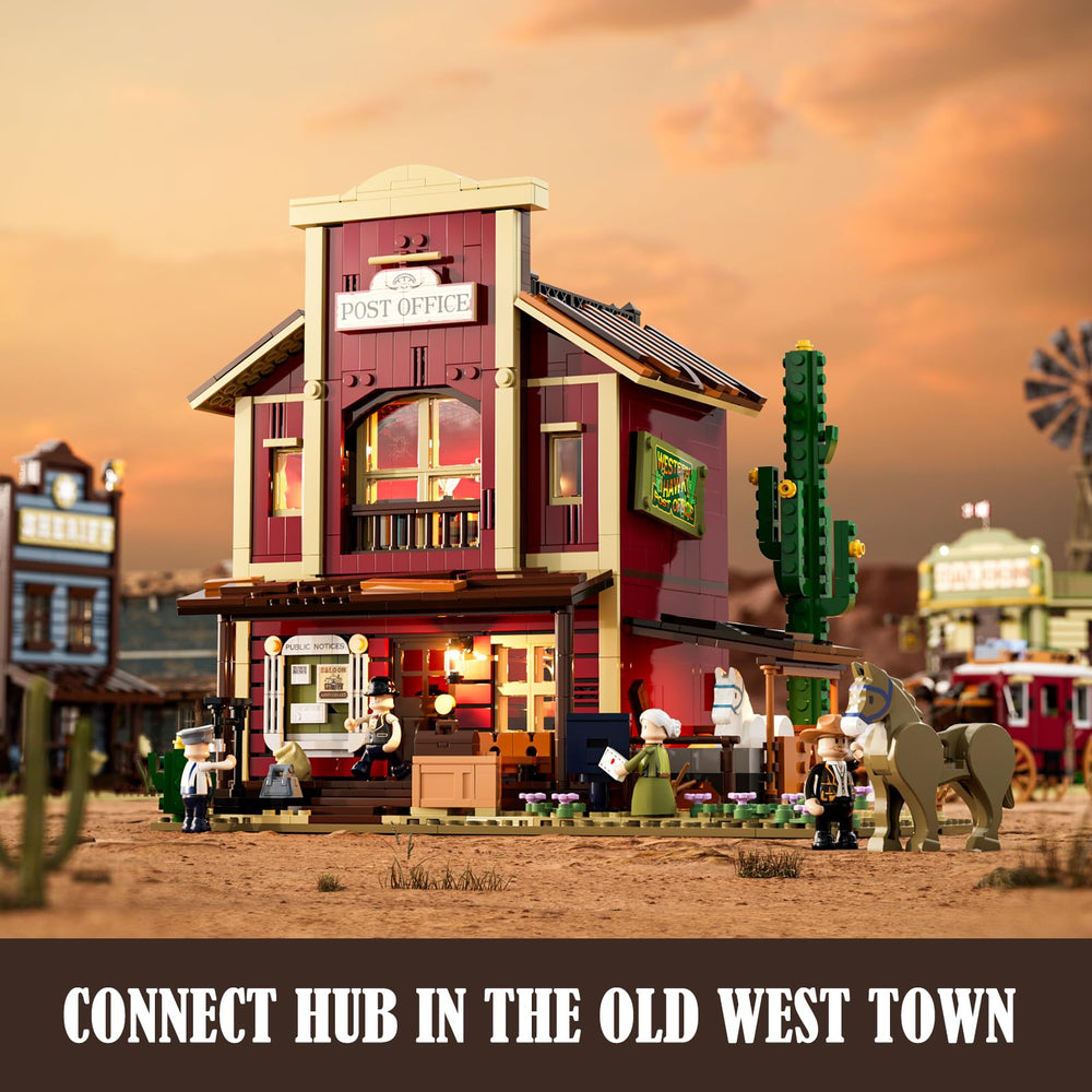 FUNWHOLE Western town street scene with authentic era atmosphere.