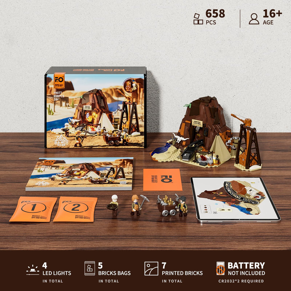 FUNWHOLE Western tableau provides a complete scene for collectible shelves