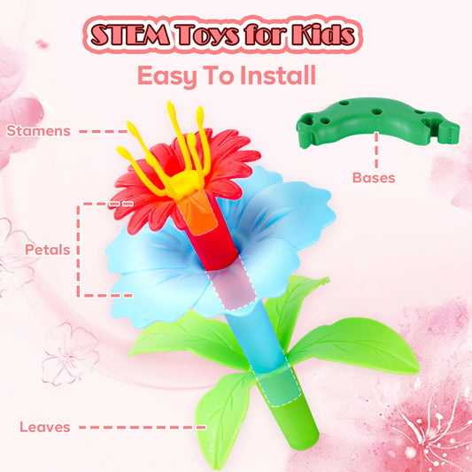 FUNZBO 36 petals and coronals enable colorful flower designs.