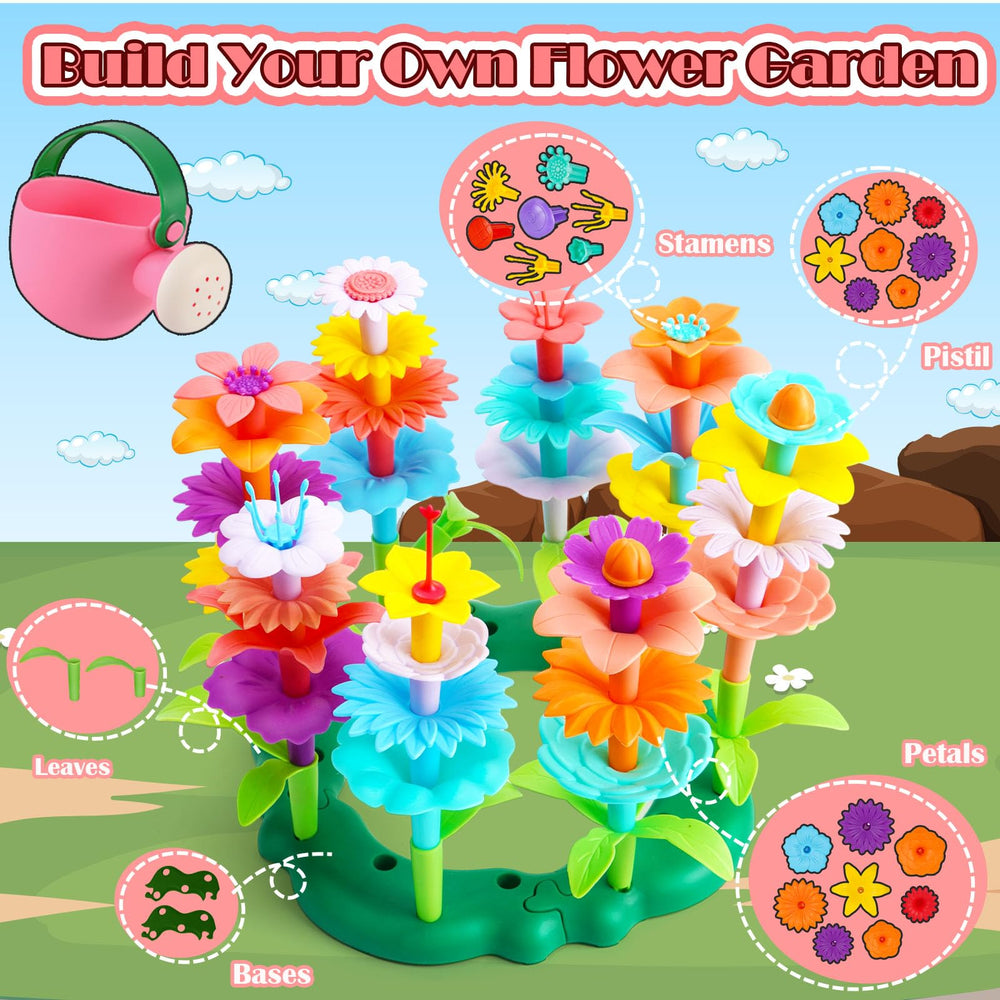 FUNZBO bright color petals and leaves boost visual appeal and creativity