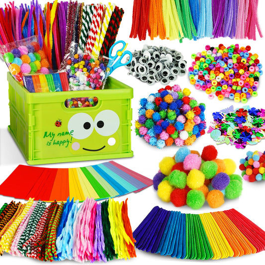 FUNZBO Christmas crafts kit pipe cleaners for imaginative play and festive decorations.