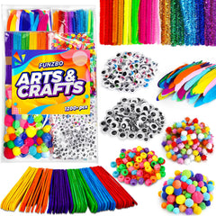 FUNZBO Christmas craft kit with pipe cleaners for creative decoration and hands-on play