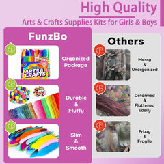 FUNZBO popsicle sticks kit for building crafts and simple DIY toys