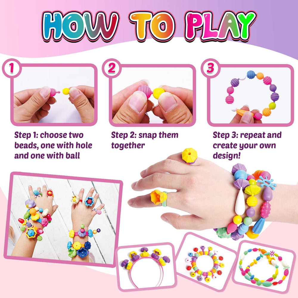 FUNZBO jewelry making kit helps kids design bracelets and necklaces