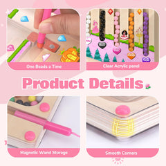 Funzooka portable wooden toy ideal for travel and quiet play at home.