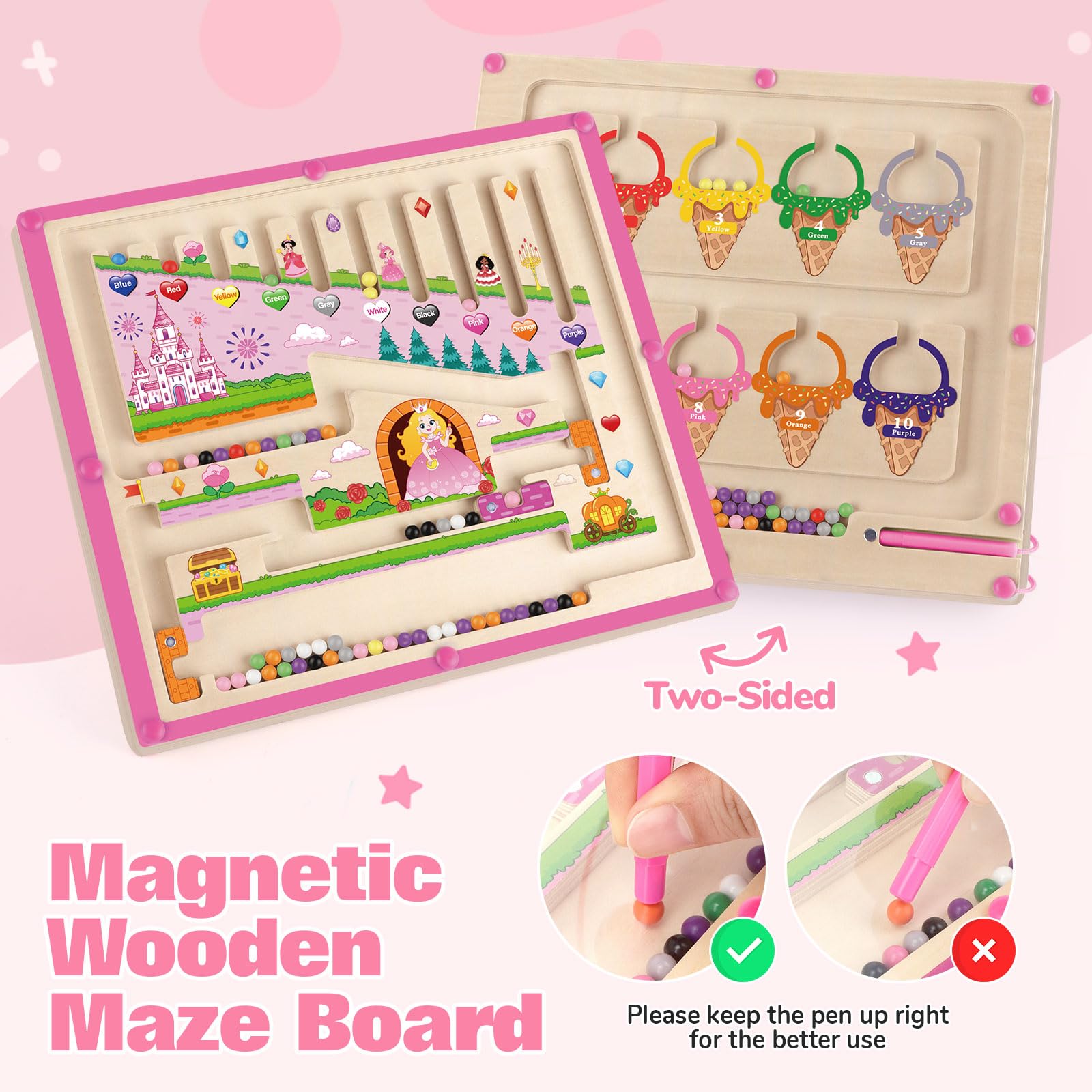 Funzooka simple and difficult modes boost problem solving and fine motor skills.