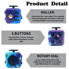 FUOOO 4-pack fidget cube portable; fits in pocket for on-the-go calm.