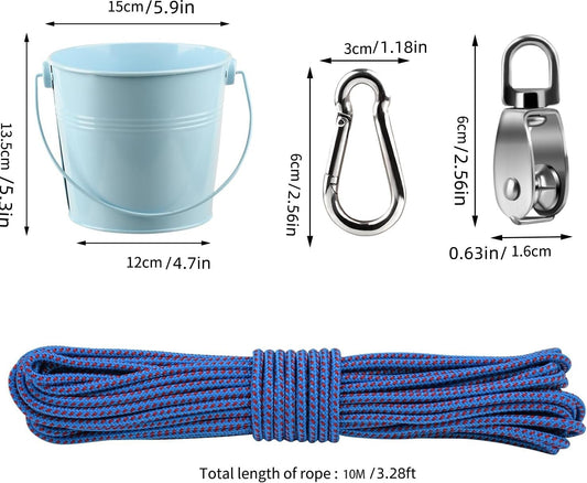 FUQUN pulley system cargo demonstrates smooth lifting for kids.