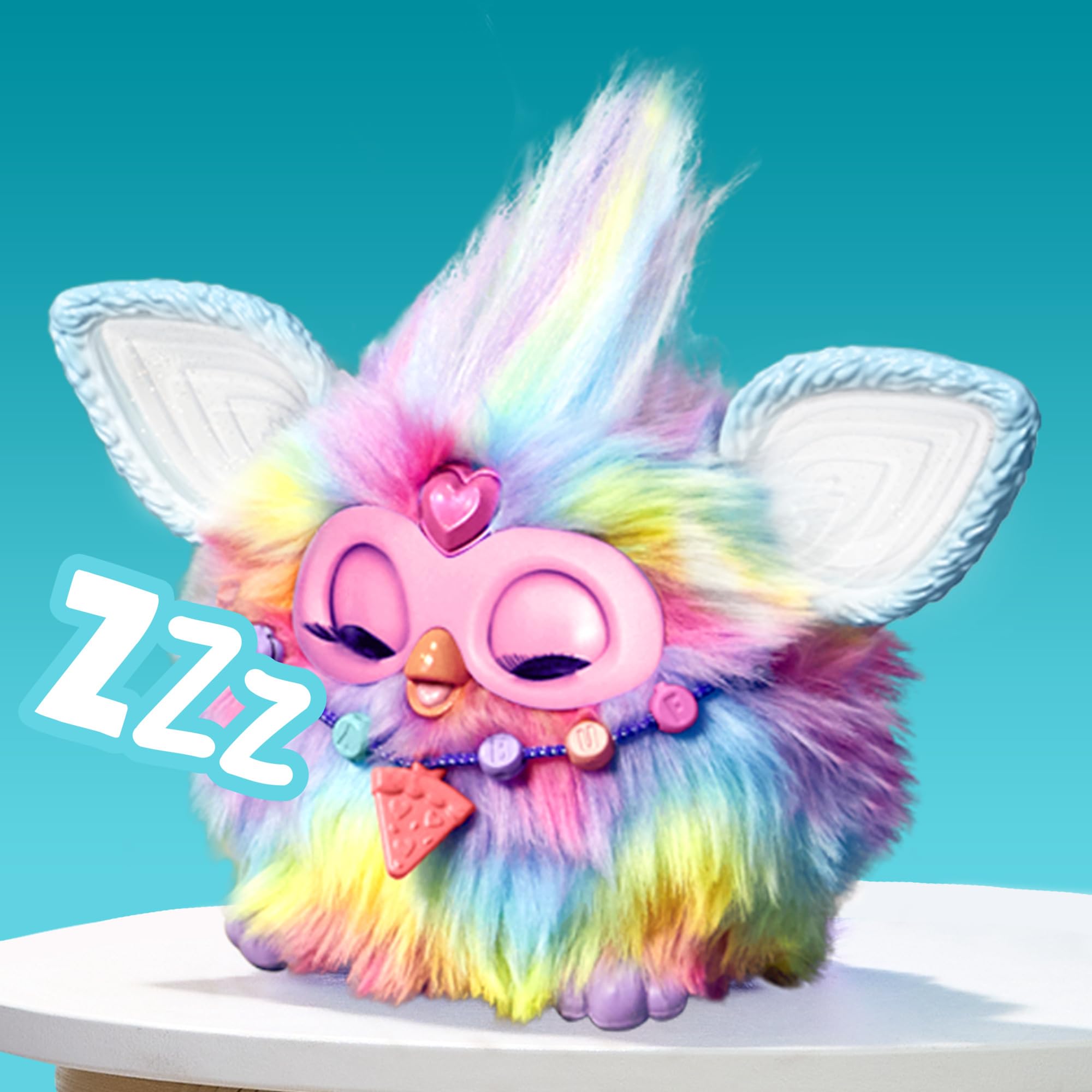 Furby Dance Party mode lights up sessions with music.