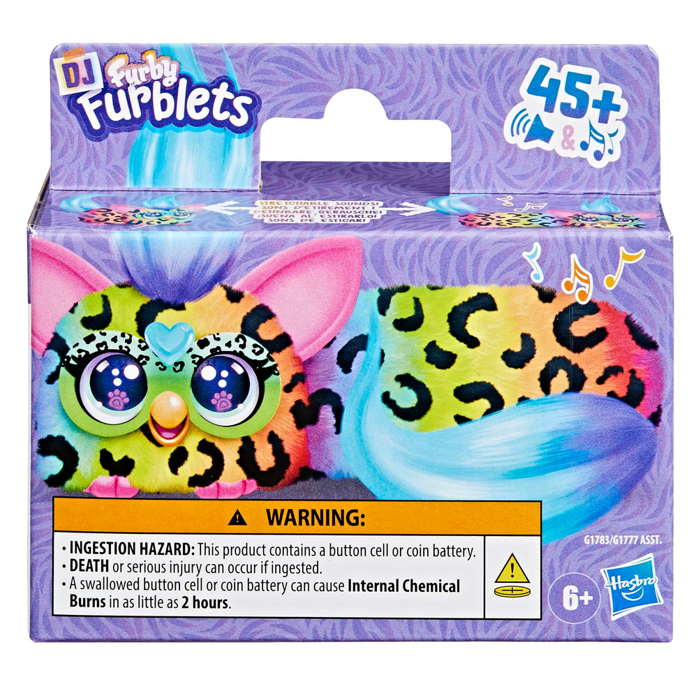 Furby DJ Furblets heart gem activates music for fun interactions.