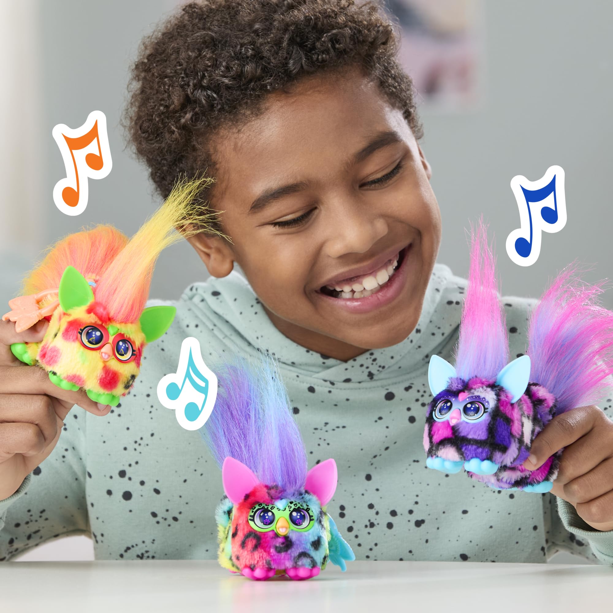 Furby DJ Furblets mouth noises add playful feeding-style sound effects.