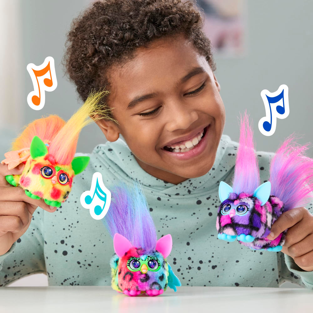 Furby DJ Furblets mouth noises add playful feeding-style sound effects.