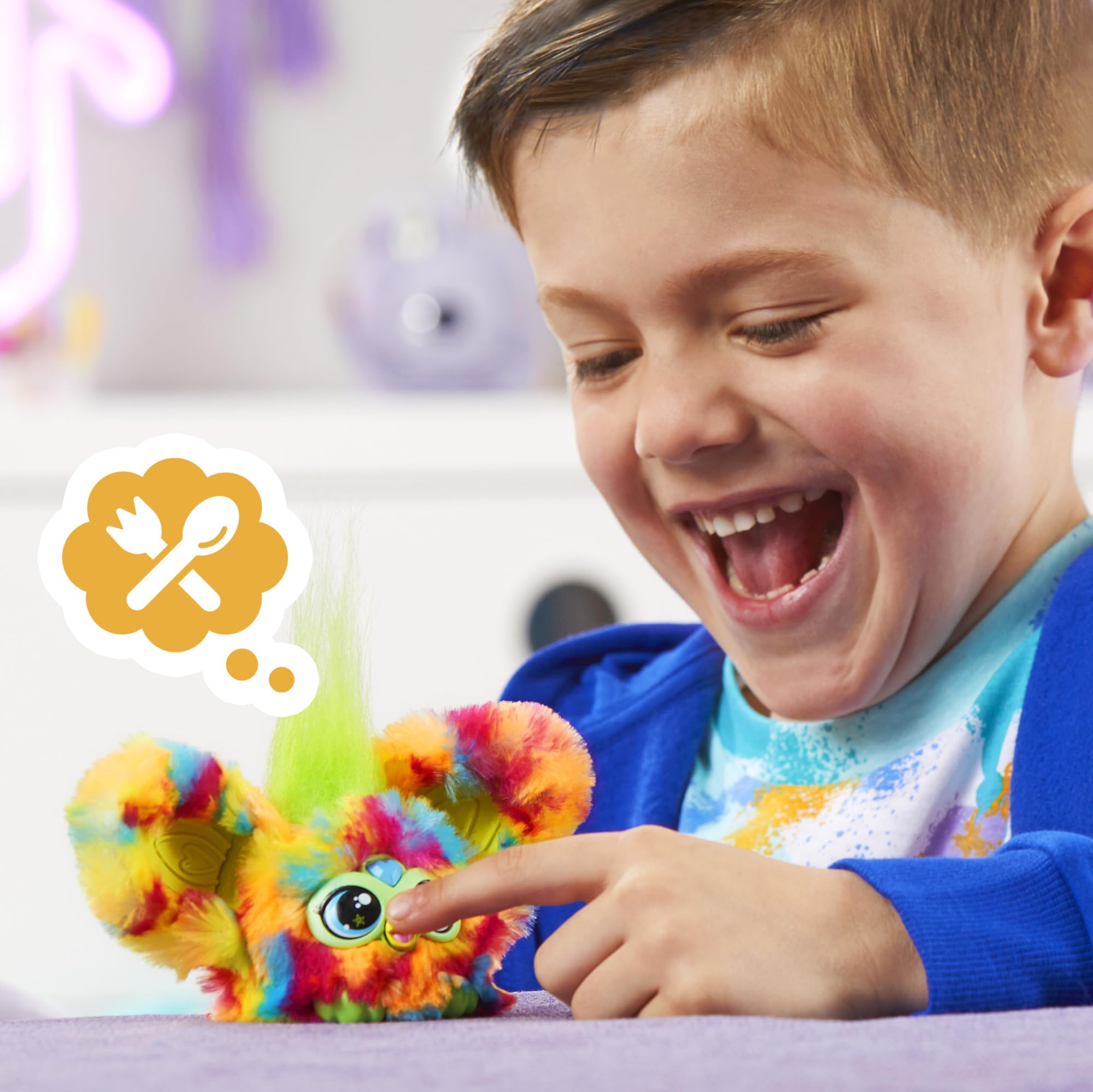 Furby Furblets Keychain Clips: attach to bags for easy transport and quick play.