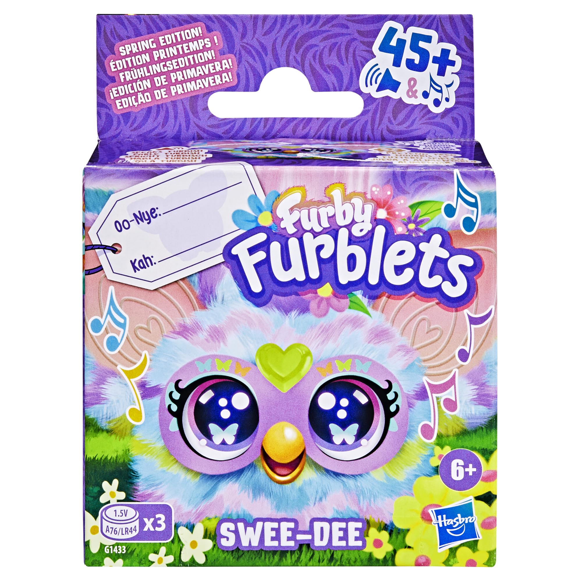 Furby Furblets Swee-Dee backpack clip view for on-the-go play