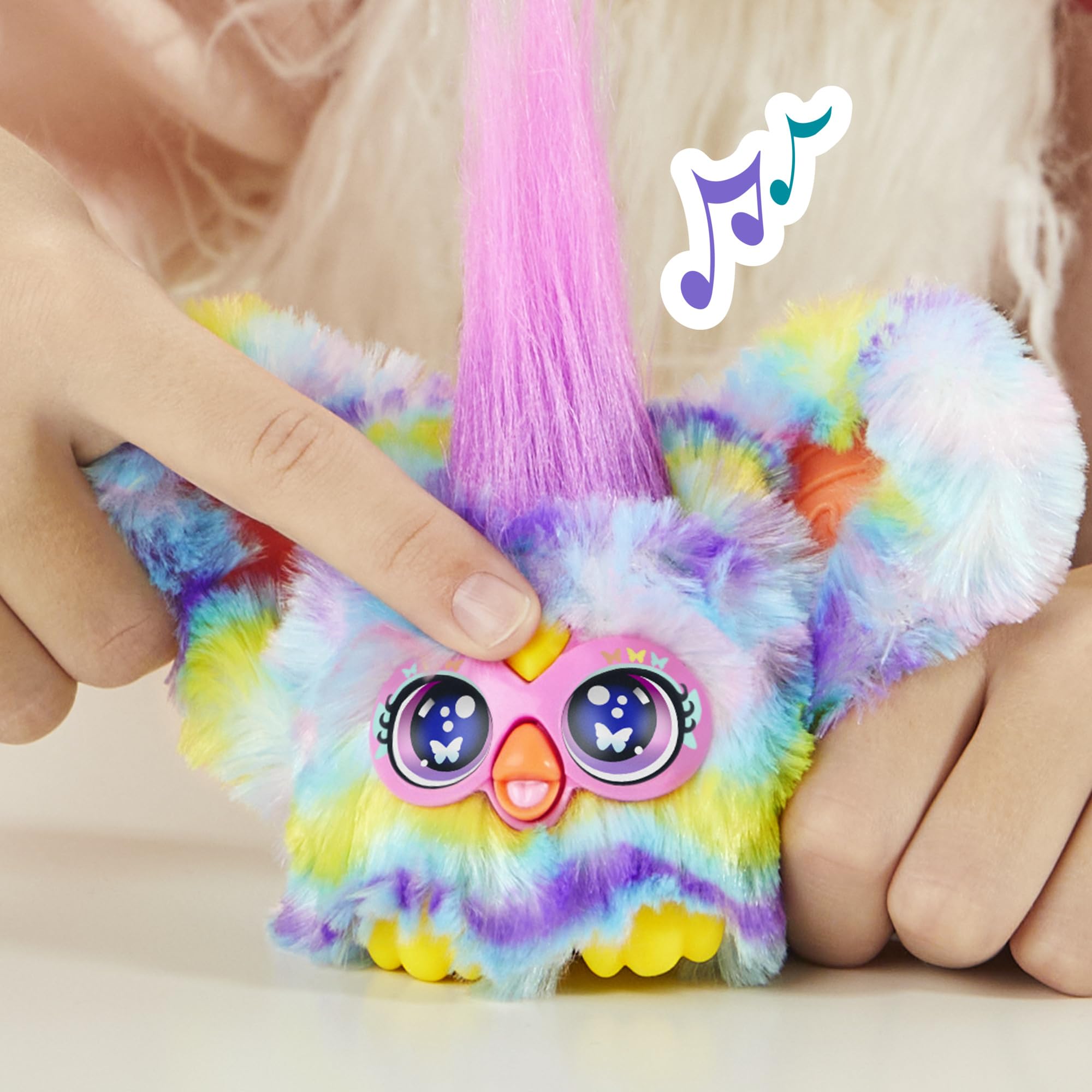 Furby Furblets Swee-Dee peekaboo ears pose active interaction