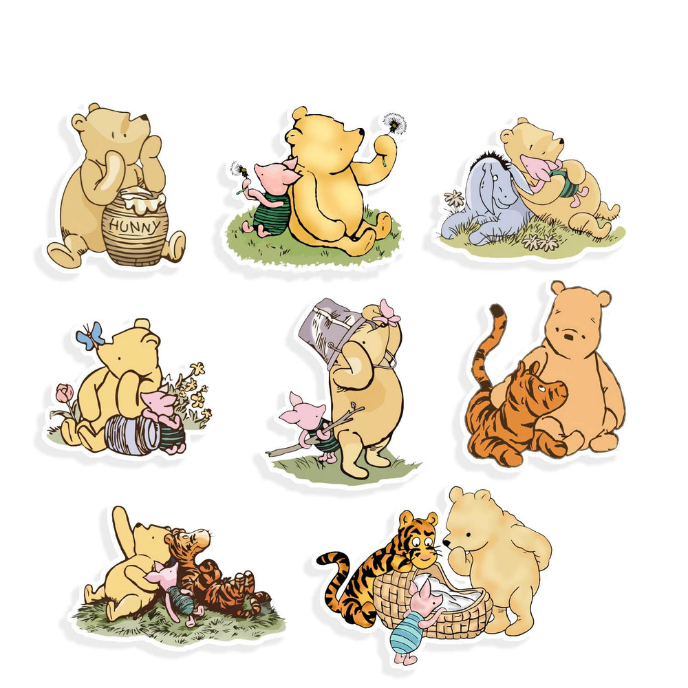 FurPaw Winnie Bear cutouts with stand for quick baby shower decor