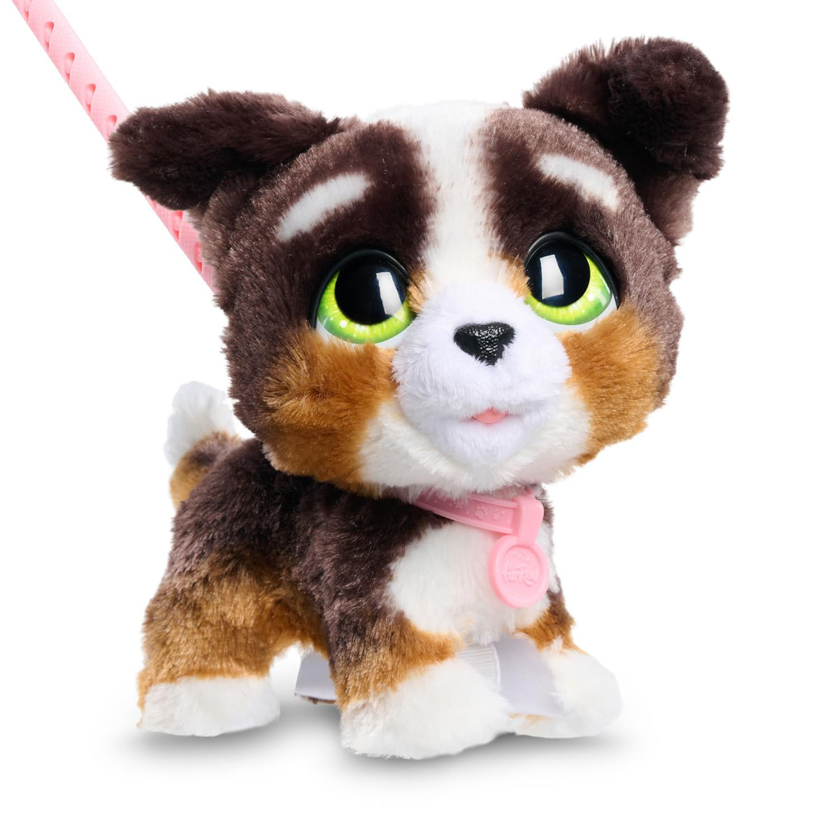 FurReal Bernedoodle front view showing plush look and inviting playability