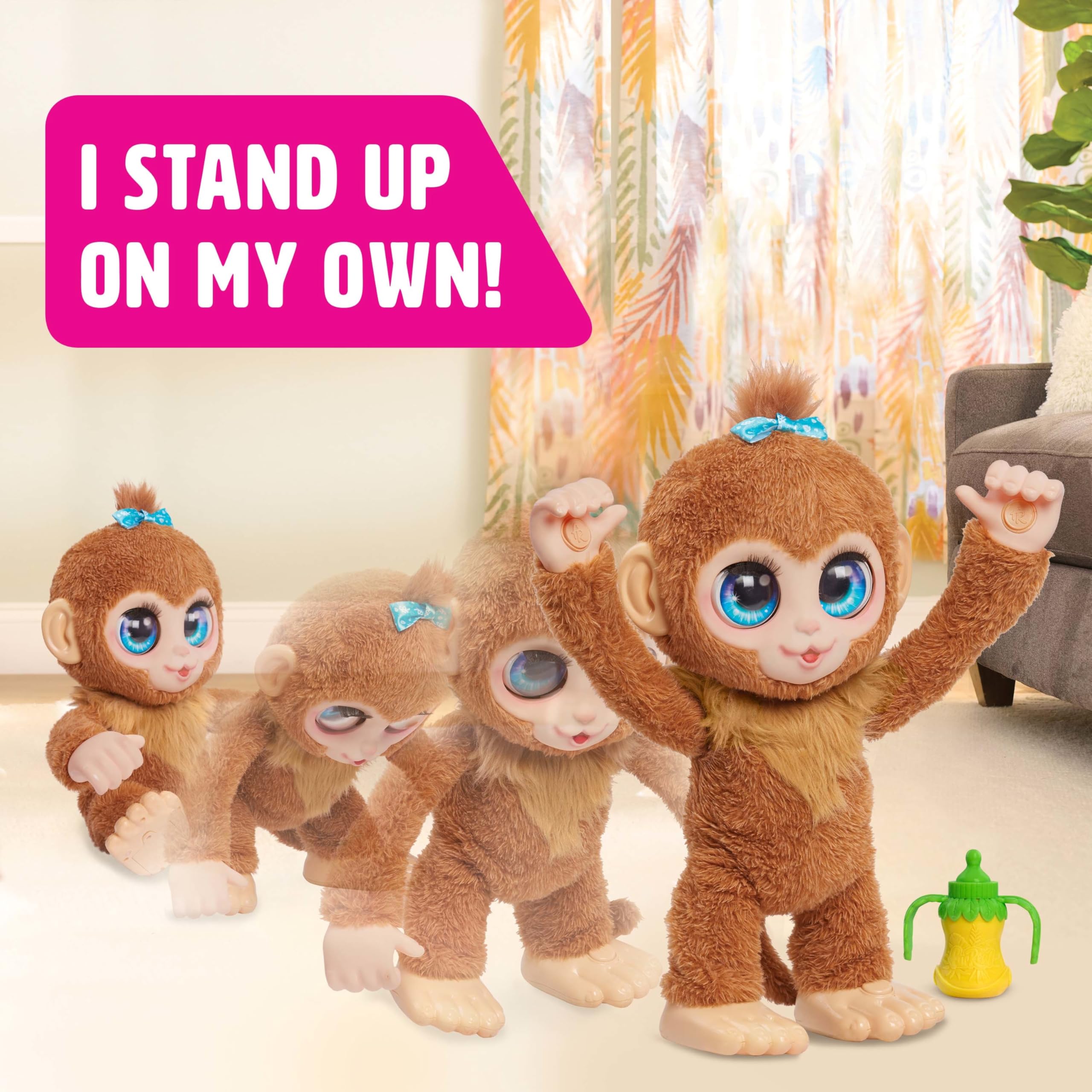 FurReal Peanut walking action demonstrating motion play benefit