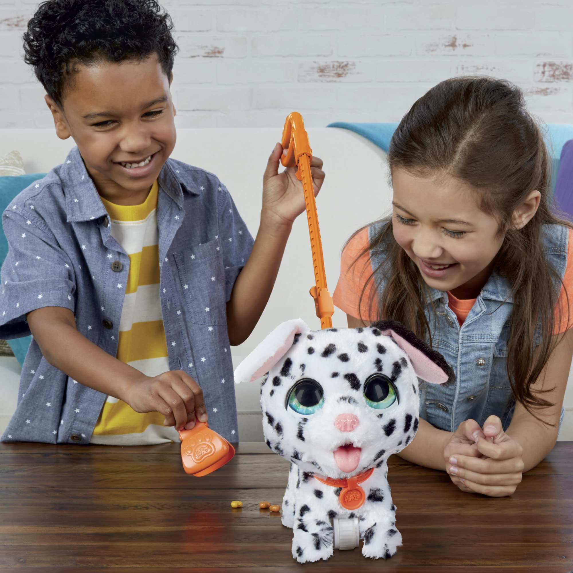 FurReal Poopalots Big Wags Dalmatian makes a playful gift for kids ages 4 and up.