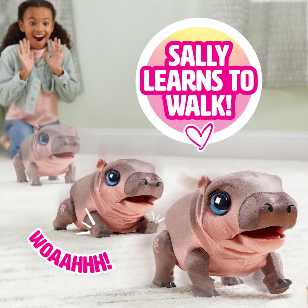 FurReal Sally with included watermelon slice accessory, encouraging interactive feeding