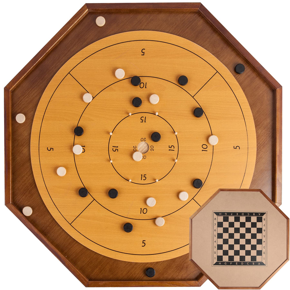 FURUISEN crokinole board 30-inch frame ready for competitive play.