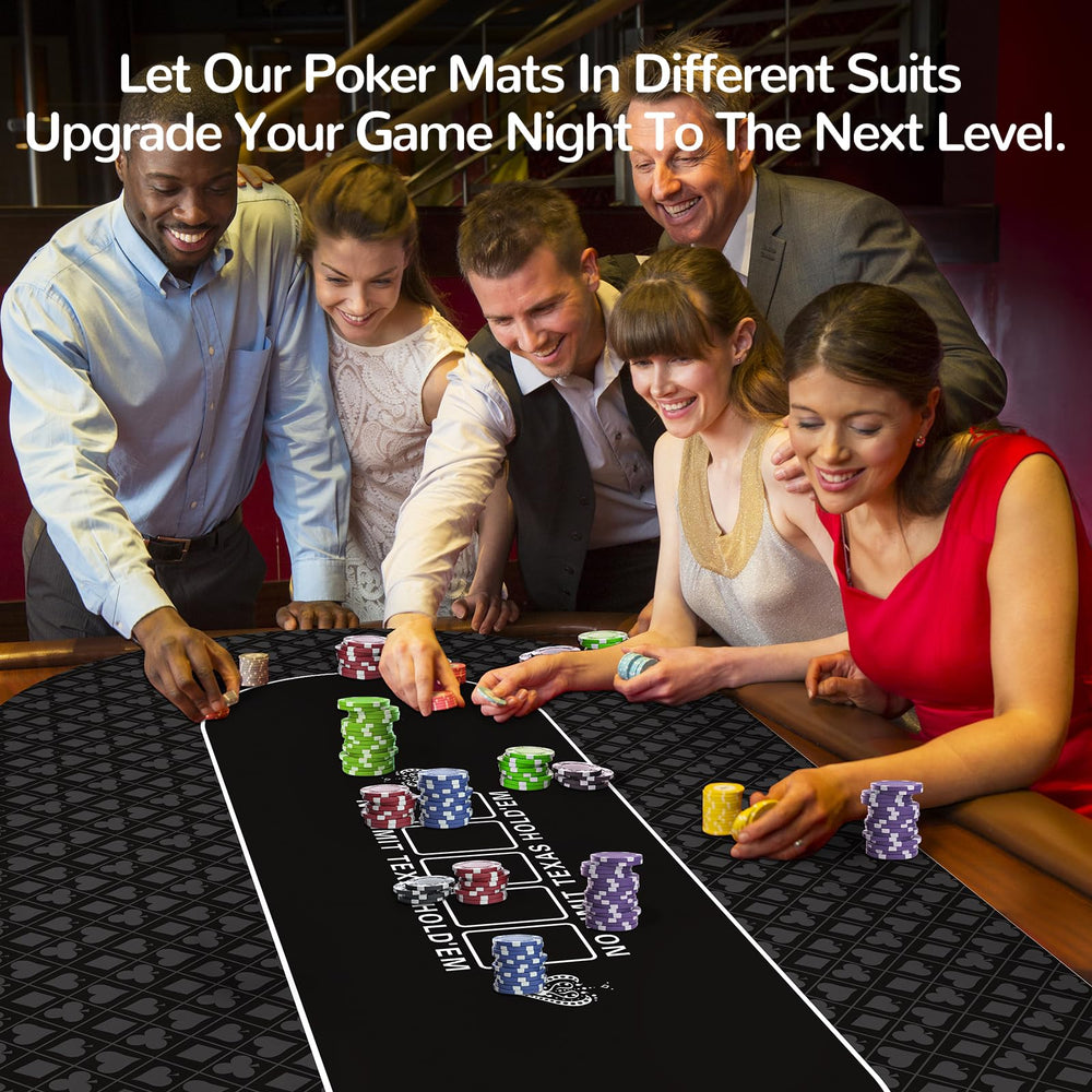 FURUISEN waterproof poker mat keeps tables clean and easy to wipe.