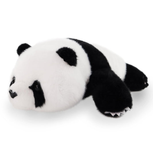 Furvana Plush Panda face close-up highlighting soft fur and lifelike eyes for cuddly charm.