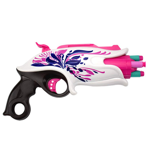 Fury Strike 5-dart rotating drum blaster ready for fast foam darts.