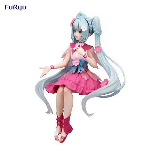 Hatsune Miku Noodle Stopper Figure in dynamic pose for shelves