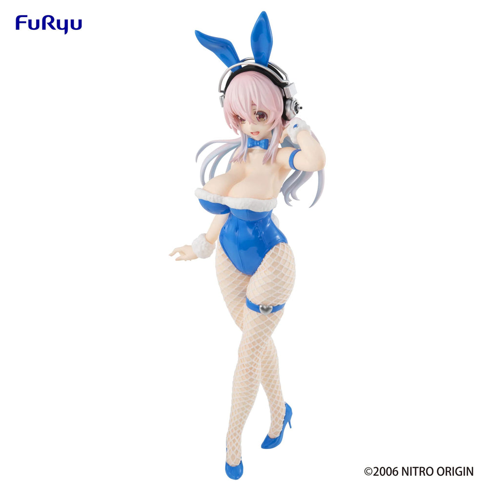 Furyu Super Sonico BiCute Bunnies Blue Rabbit art detail highlights textures for collectors