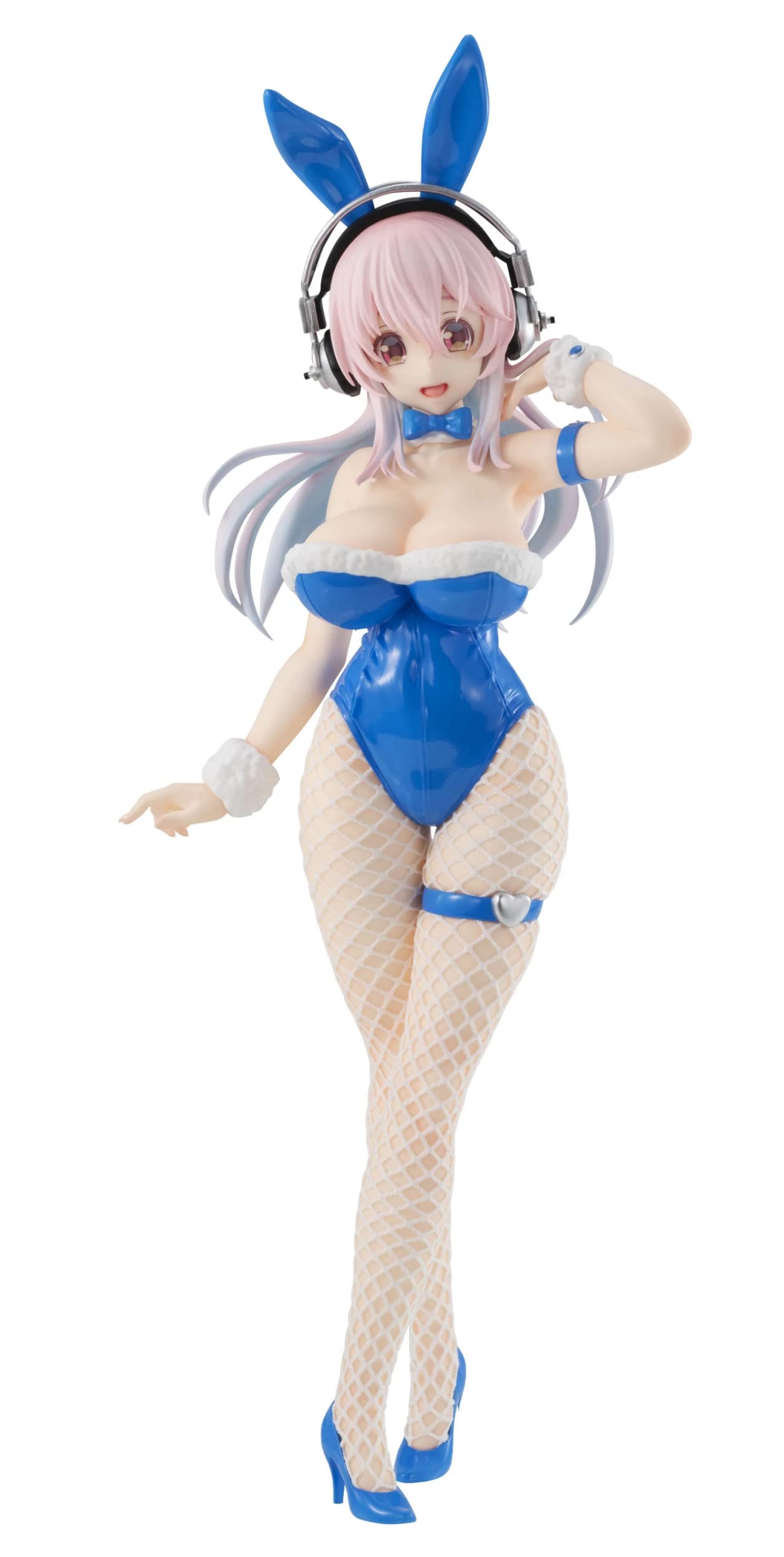 Furyu Super Sonico BiCute Bunnies Blue Rabbit front view enhances display