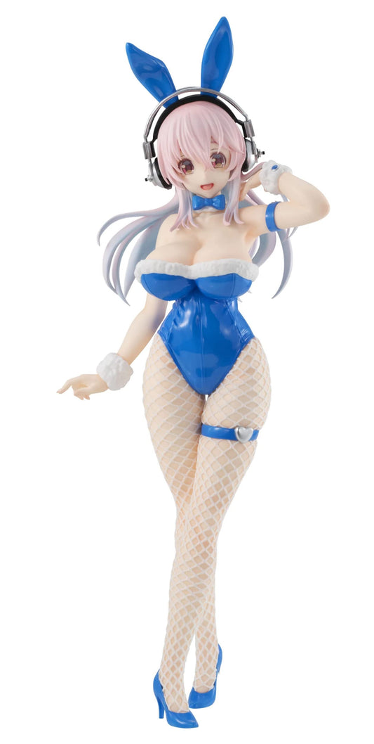 Furyu Super Sonico BiCute Bunnies Blue Rabbit front view enhances display