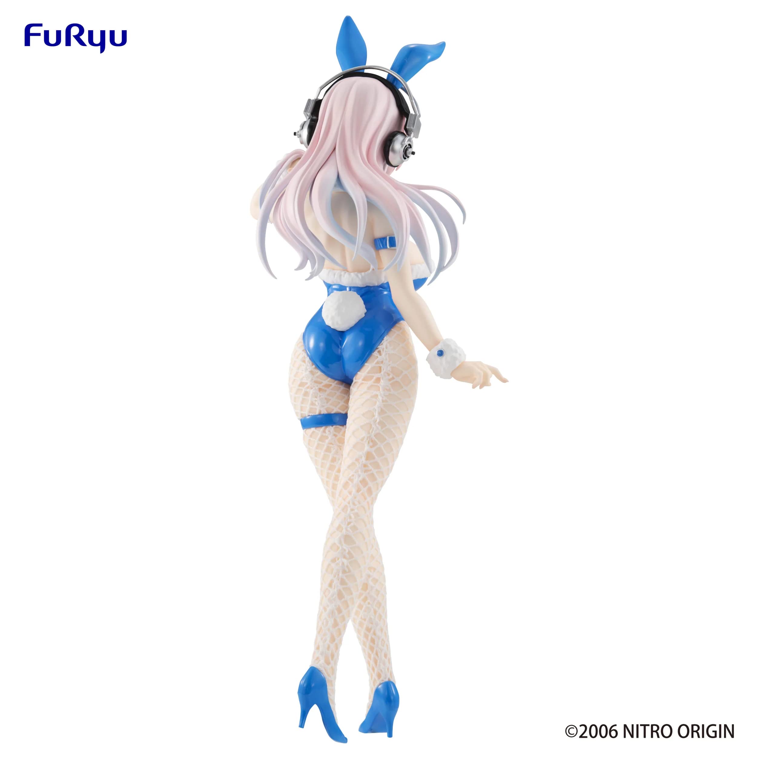 Furyu Super Sonico BiCute Bunnies Blue Rabbit silhouette captures graceful outline for shelves