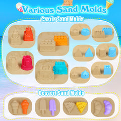 FUSPWEAO beach shovels and rakes help kids scoop sculpt and dig with ease.