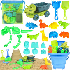 FUSPWEAO dinosaur sand molds for imaginative shoreline play and quick castle setups.