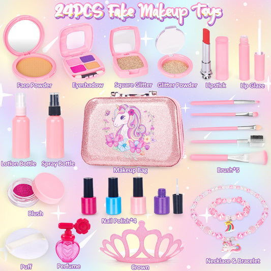FUSPWEAO jewelry set with unicorn accessories for dressing up and role-play.